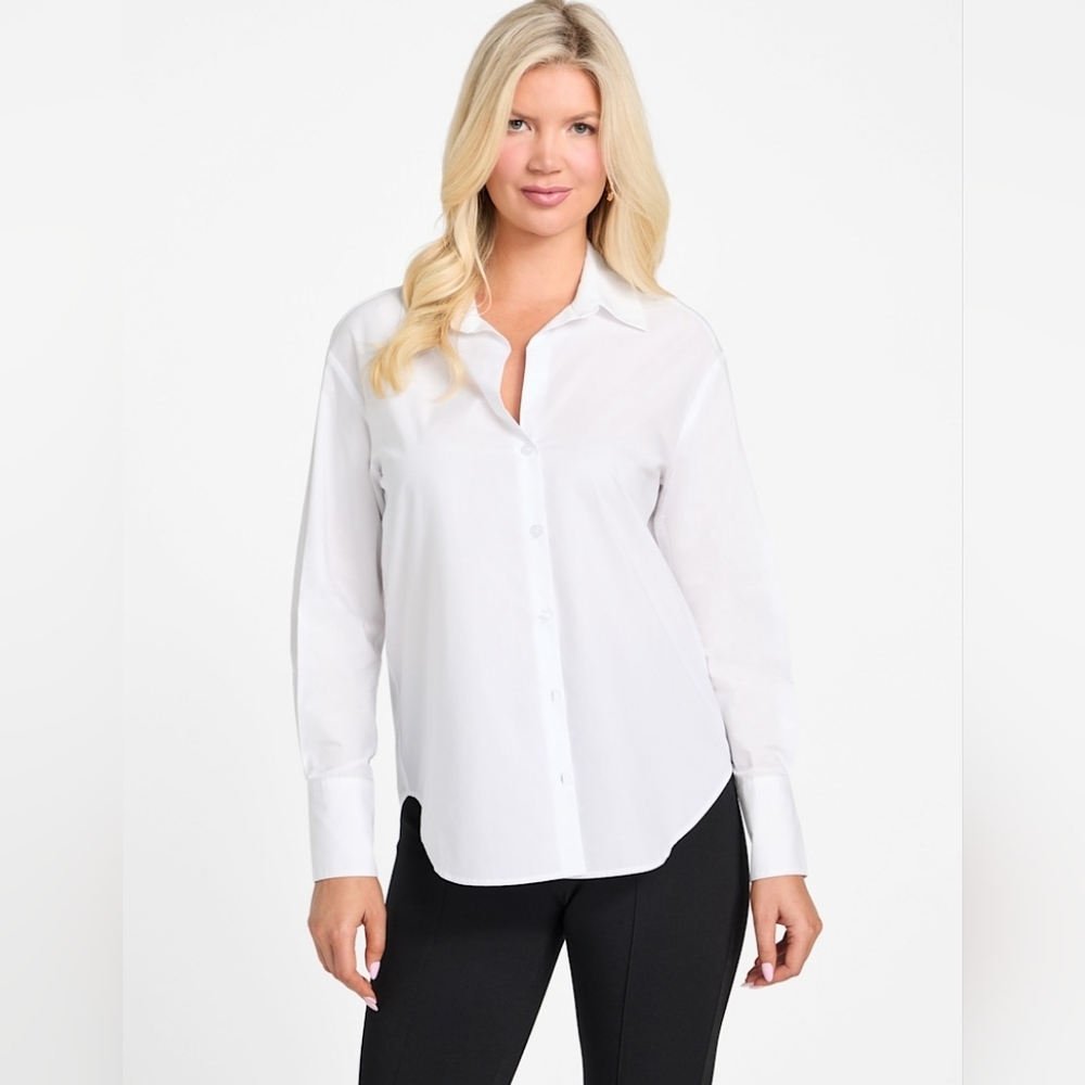 HUDSON ROOM COTTON WHITE BUTTON DOWN NWT